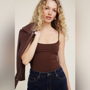 Dynamite Chocolate Brown Camisole Top